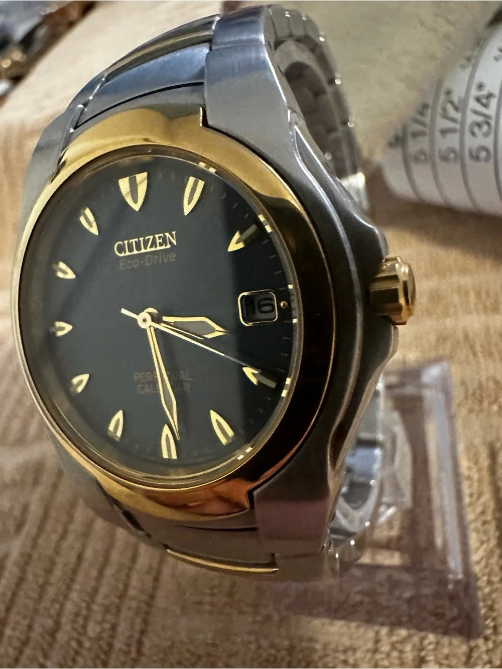 Citizen Eco-Drive Perpertual Calendar Two-Tone Men’s Watch E710-H24385 Blue Dial